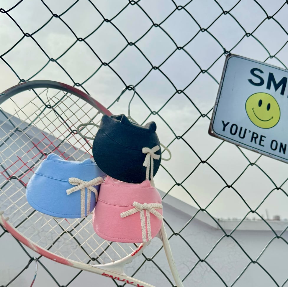 予約【songpyeon】RIBBON TRACK SUN CAP (3color)