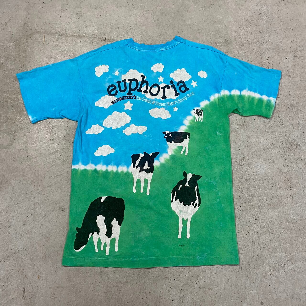 BEN&JERRY'S Tシャツ XXL ヴィンテージ　USA 90年代 90s ベンアンドジェリーズ アイスクリーム 牛 アメリカ製
