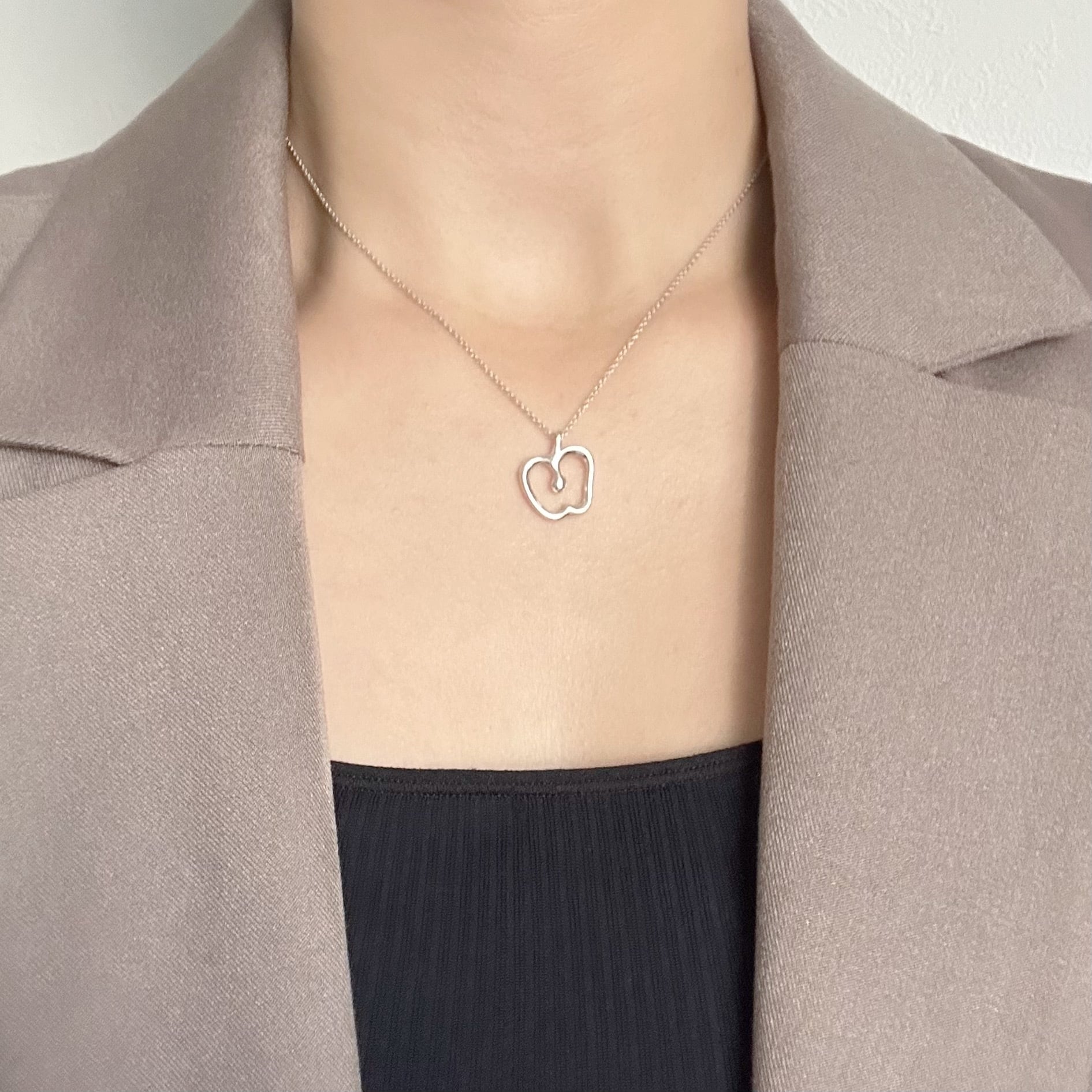 T7031】Tiffany&Co. apple necklace/silver925/ティファニー