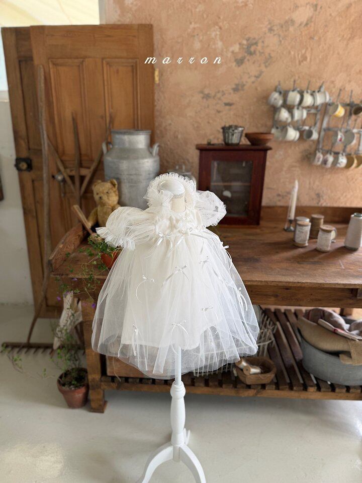 リボンドレス XS,S,M,L / Marron 26summer | 韓国子供服 lilikids