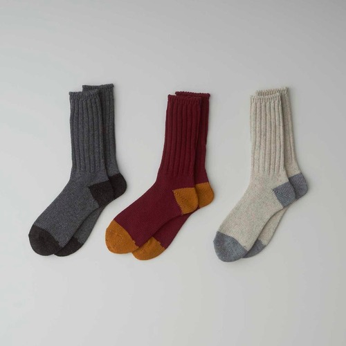 CURLY&Co./ECOLOGICAL BICOLOR SOCKS (3COLORS SET)