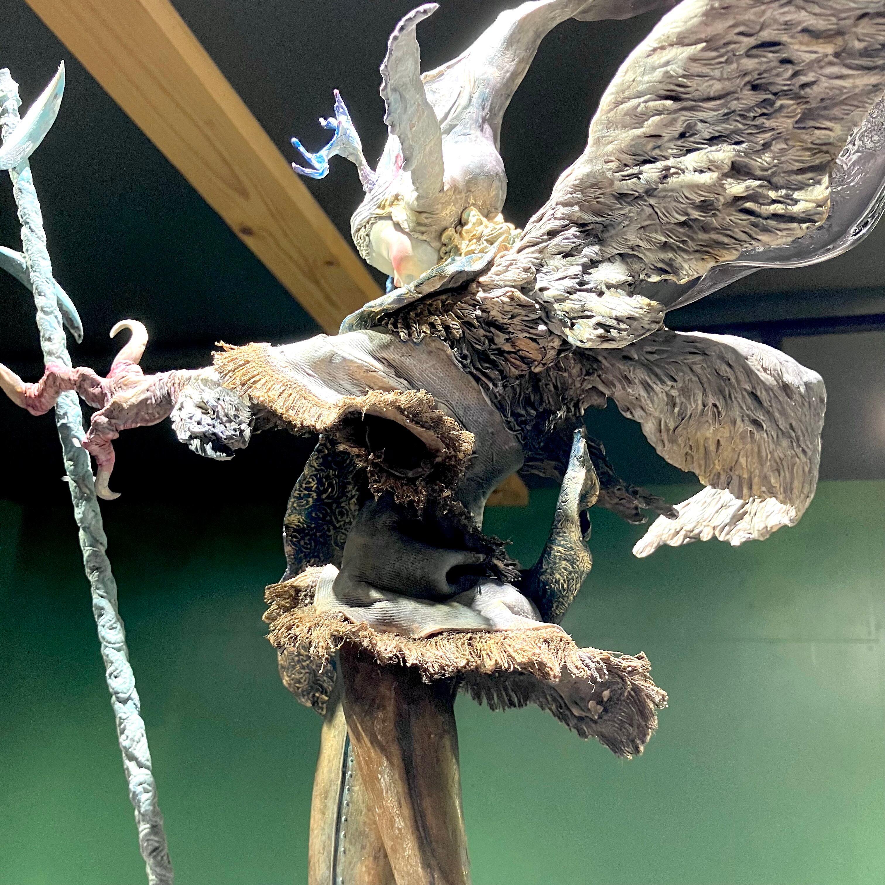 植田明志 うえだあきし 造形作品 虹を歌う子ども 作家 オブジェ ドール アート 植田明志】月と風の子ども The child of moon and wind | HOW HOUSE
