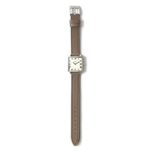 【VAGUE WATCH / ヴァーグウォッチ】Carré  25mm / グレーレザーベルト