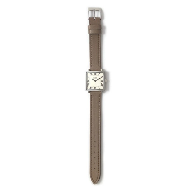 【VAGUE WATCH / ヴァーグウォッチ】Carré  25mm / グレーレザーベルト