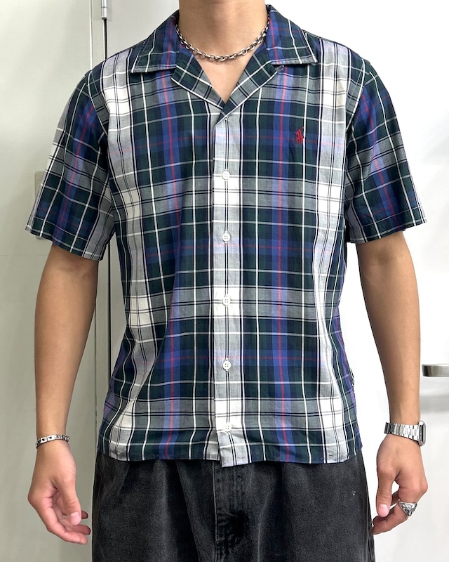 90’s~00’s Polo by Ralph Lauren Design Open Collar Shirt【Roots店】