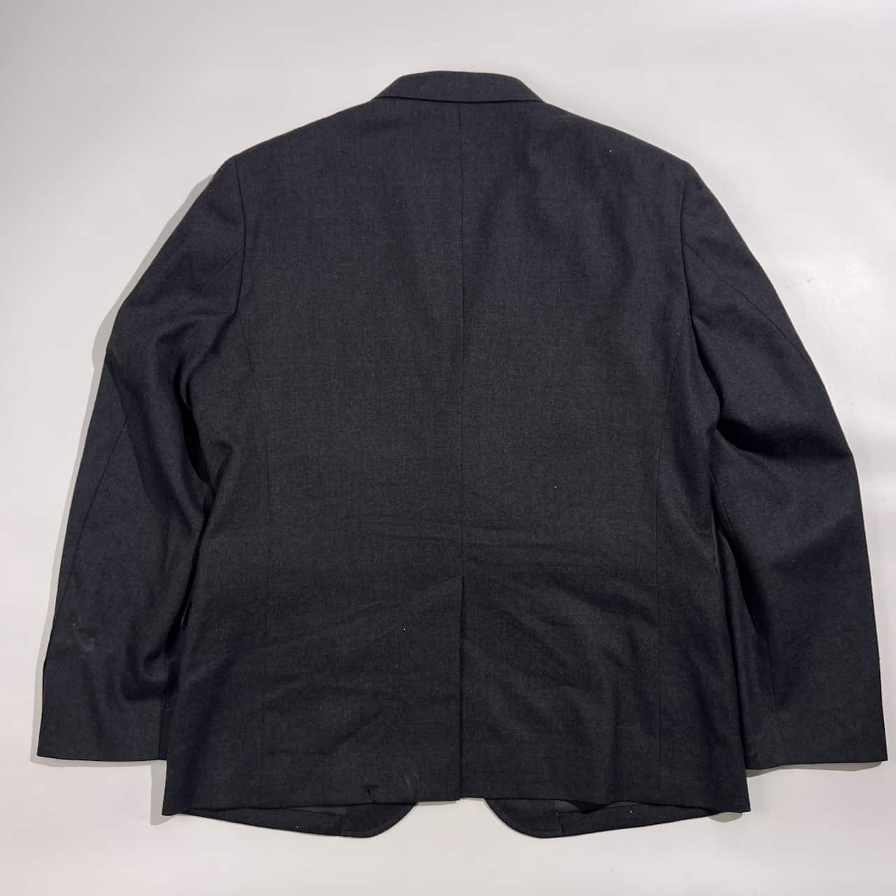 Eddie Bauer エディーバウアー ウール テーラードジャケット L /ダークグレー系 メンズ