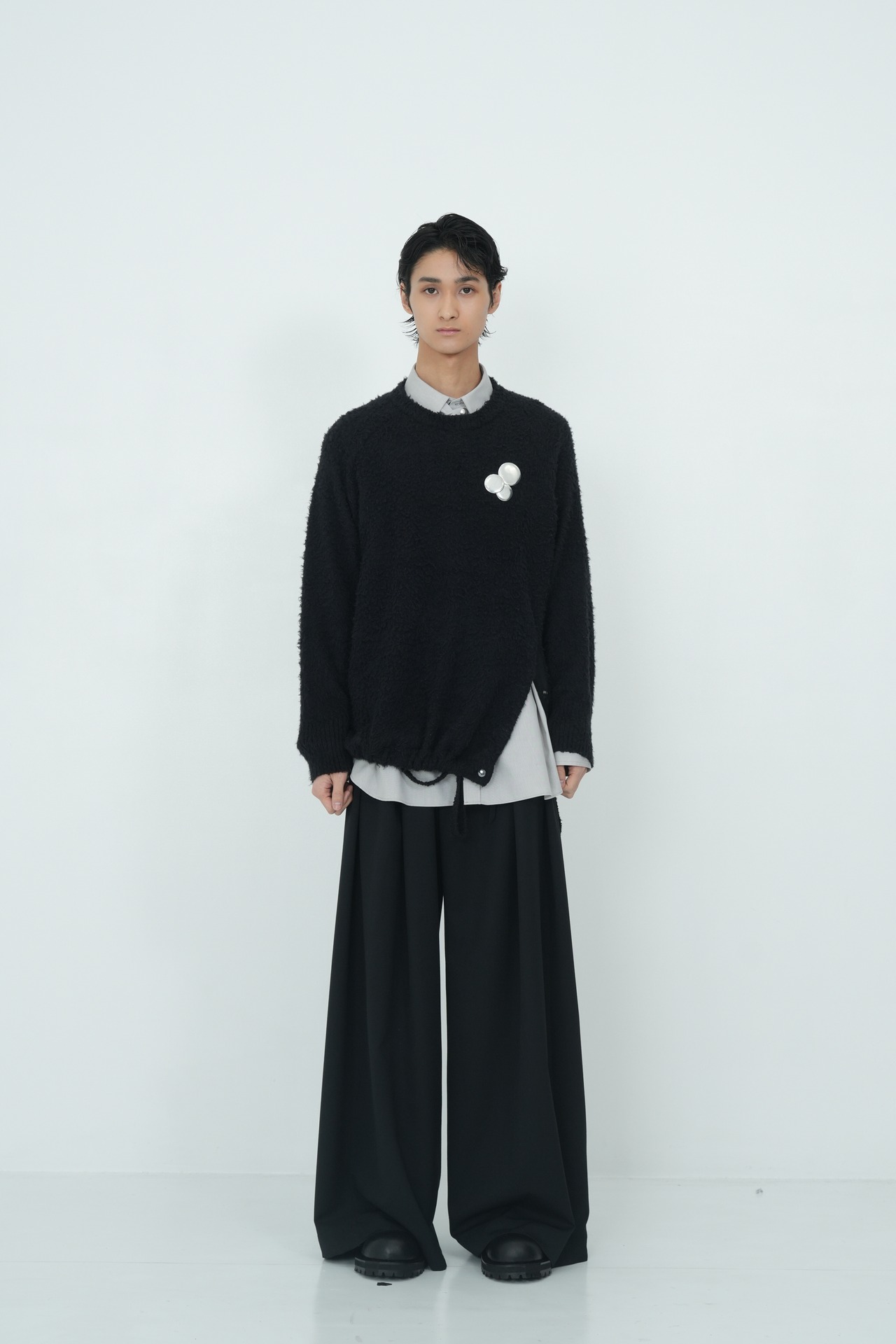 【26AW | MEN】Tamme タム / HEM SLIT KNIT PULLOVER  / ニット /  26A0399 - 2