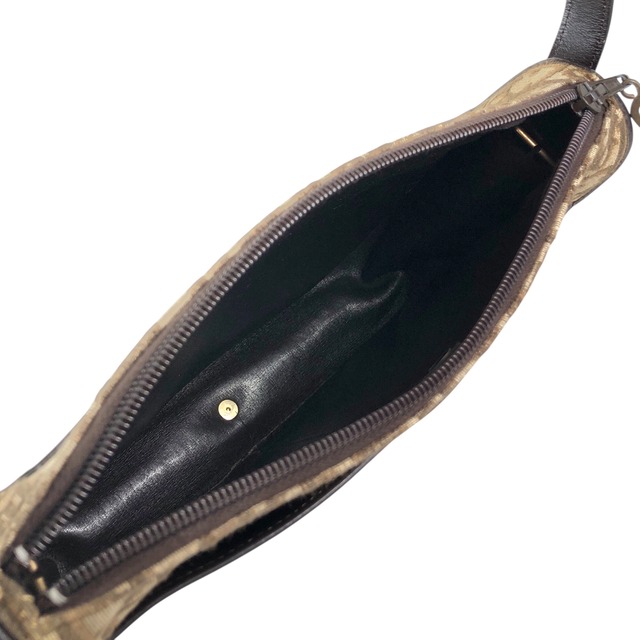 Christian Dior クリスチャン ディオール トロッター ショルダーバッグ ブラウン CD ジャガード vintage ヴィンテージ オールド f2cedr