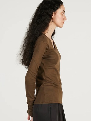 【26SS】PRANK PROJECT プランクプロジェクト  / Vネックトップス 長袖 / Deep V-Neck Top