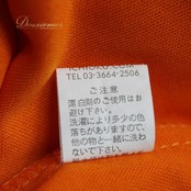 【美品 社交ダンス衣装】トップス レッスンウェア 練習着 ICHIOKU イチオク オレンジ ブラック 透け感 長袖 ホログラム