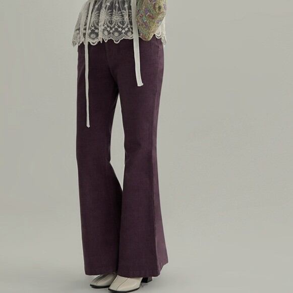 ハイウエスト ベルボトムパンツ 00311