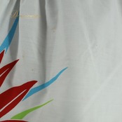 フラダンス 衣装 ワンピース ドレス ホワイト系 フラ ダンス バードオブパラダイス柄 白 青 水色 黄緑 赤 爽やか 明るい カラフル 華やか ハワイアン アロハ かわいい ハワイアンプリント ブルー系 グリーン系 レッド系