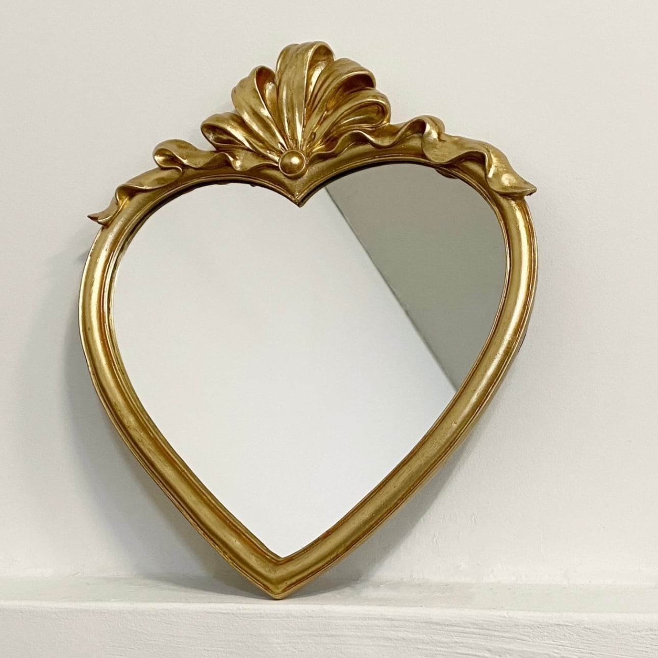 antique heart mirror 2colors / アンティーク ハート ミラー 壁掛け鏡