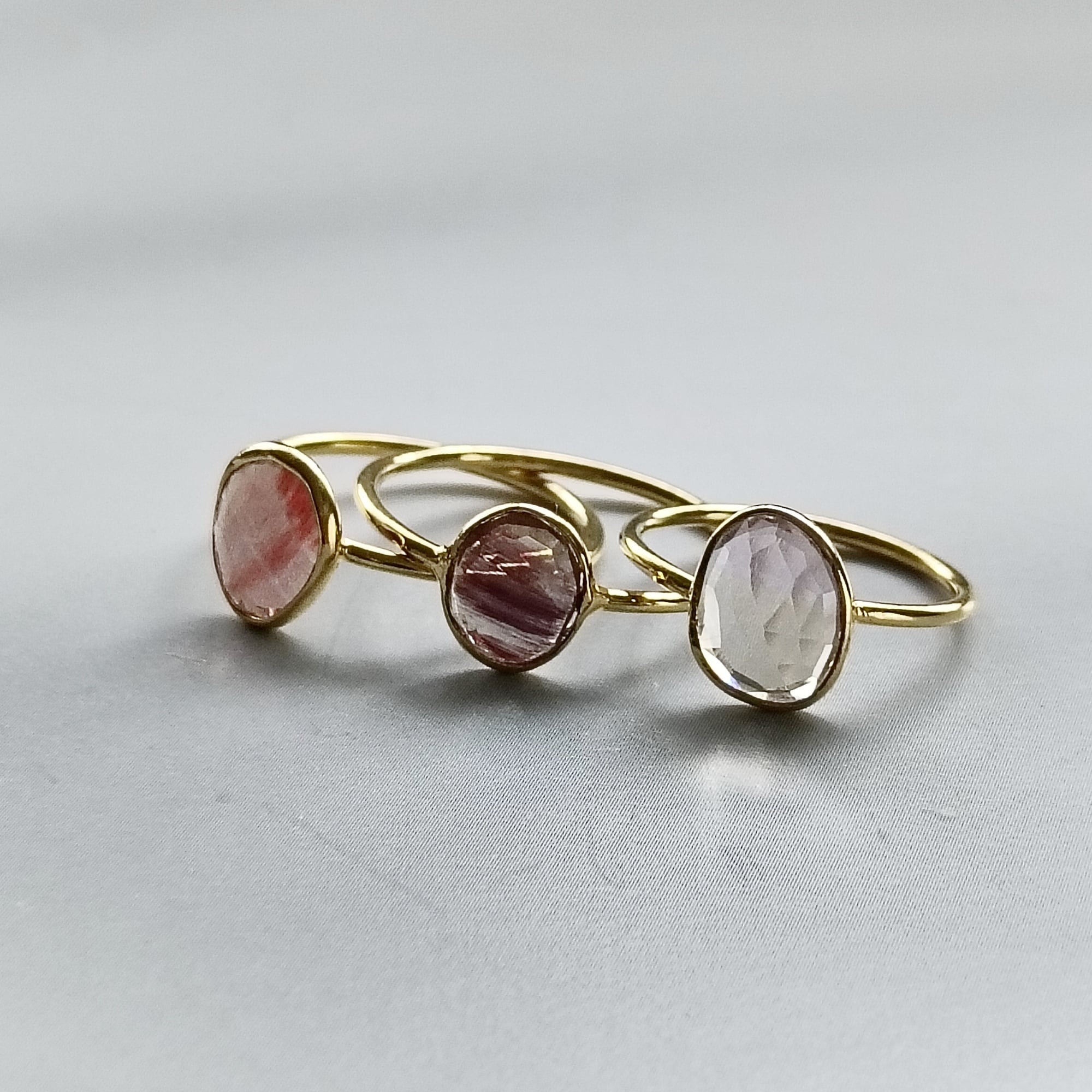 【raw cut ring】~アンデシン/アメトリン~