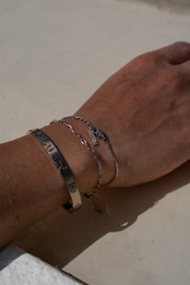 【Skin Flat Chain Bracelet】/ SILVER