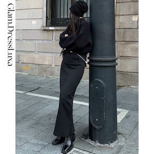 Minimal Straight ロングスカート_S33