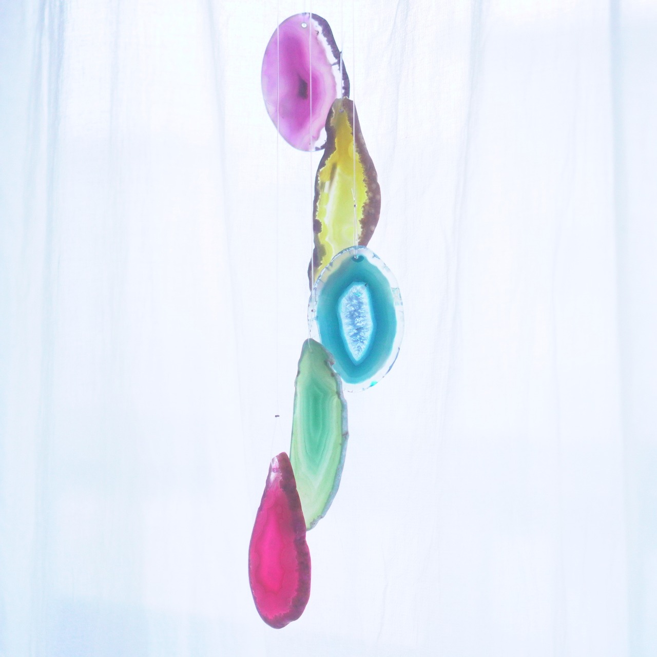 Rainbow Drops 08 - アゲートヒーリングチャイム / Agate Sun Catcher Wind Chime 289