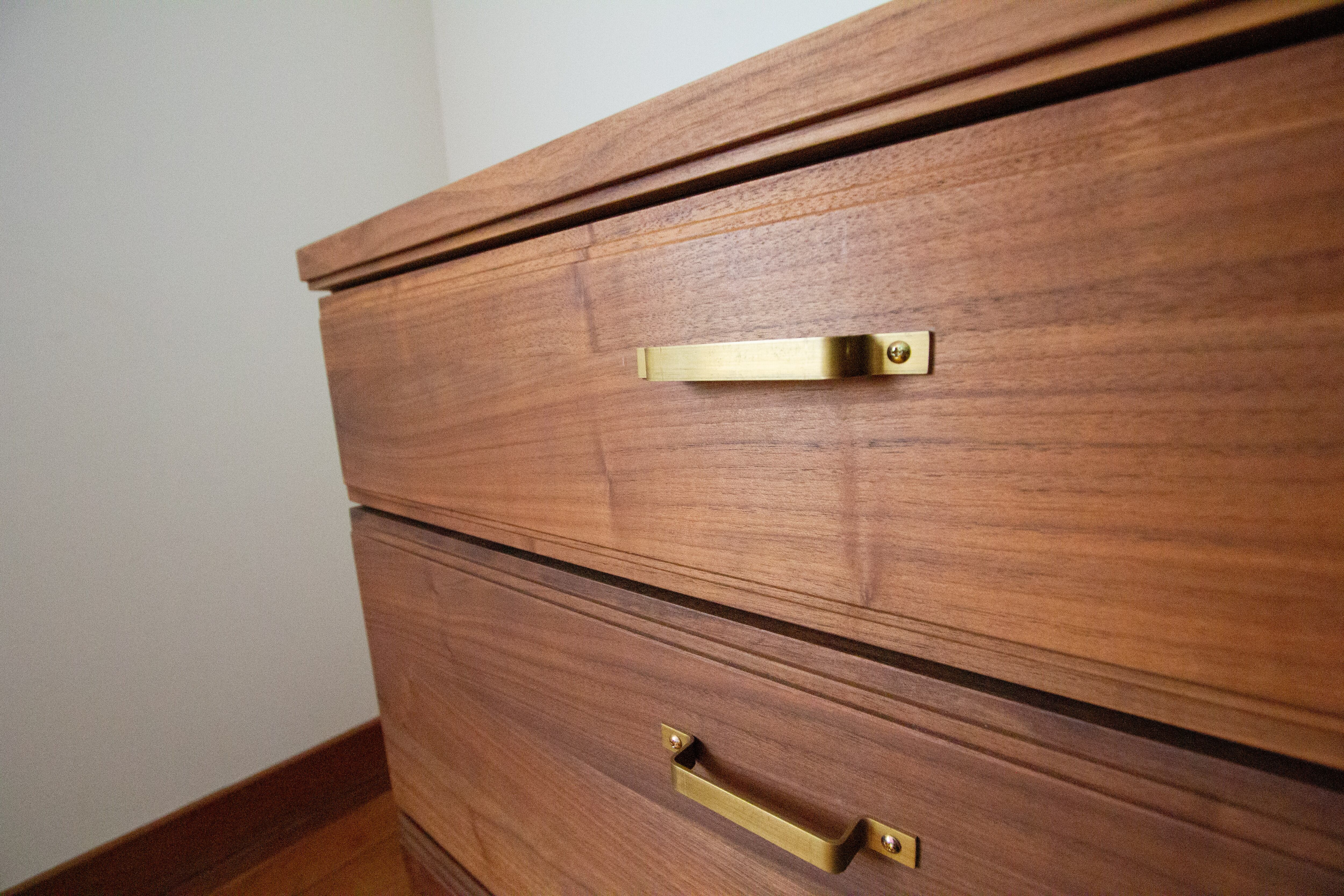 無垢材キッチンボードとお気に入りのキッチンへ。」 ウォールナット色