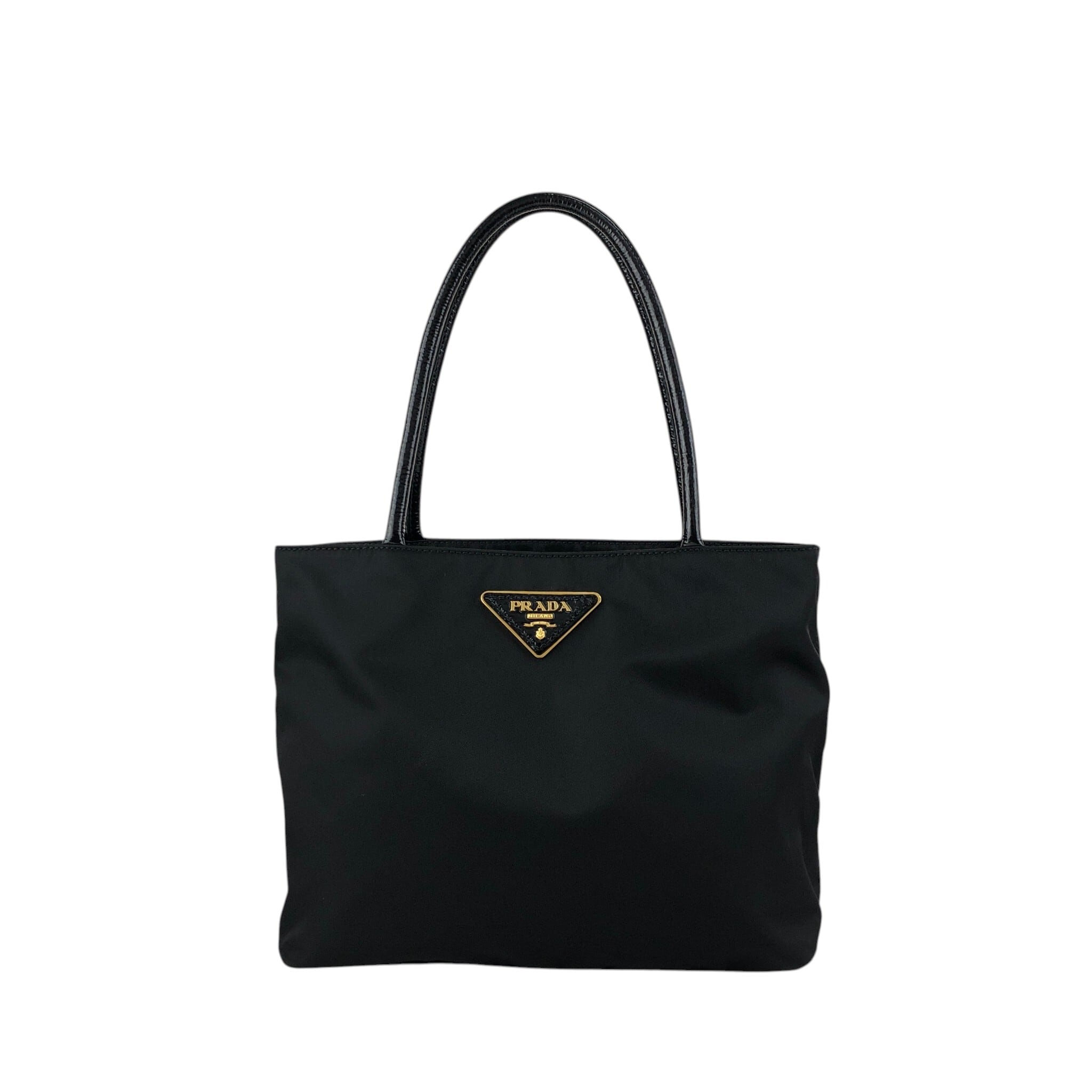 PRADA プラダ ハンドバッグ ブラック トライアングルロゴ ナイロン