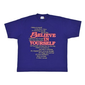 【VETEMENTS】BELIEVE IN YOURSELF T-SHIRT(ROYAL BLUE)