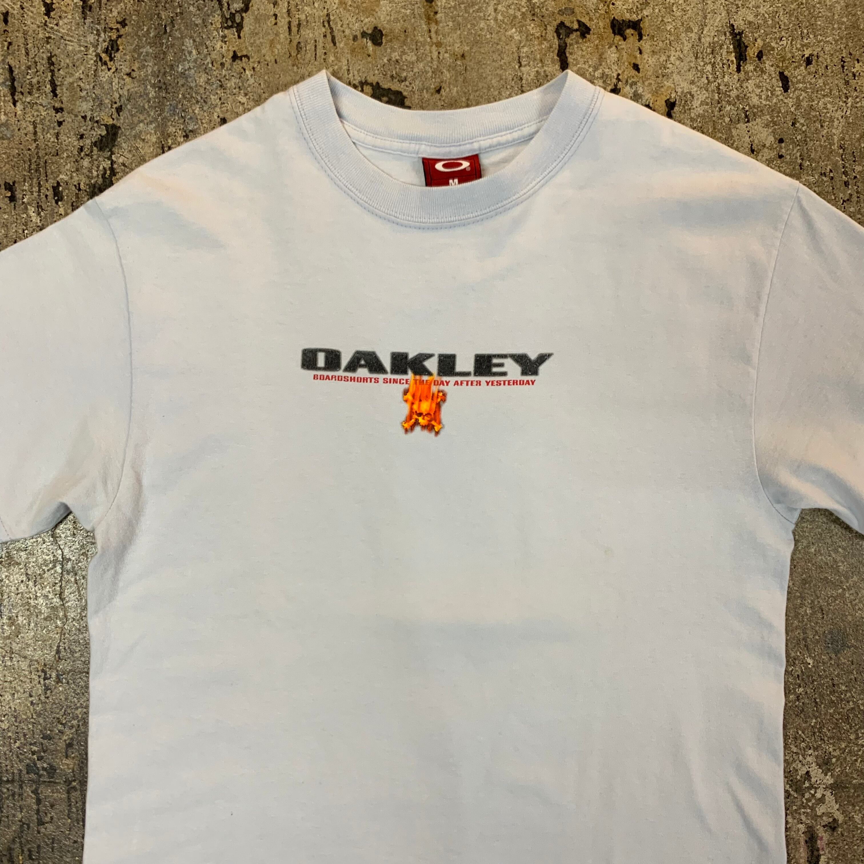 90s OAKLEY FLAME SKULL T-SHIRT | GALAXIES