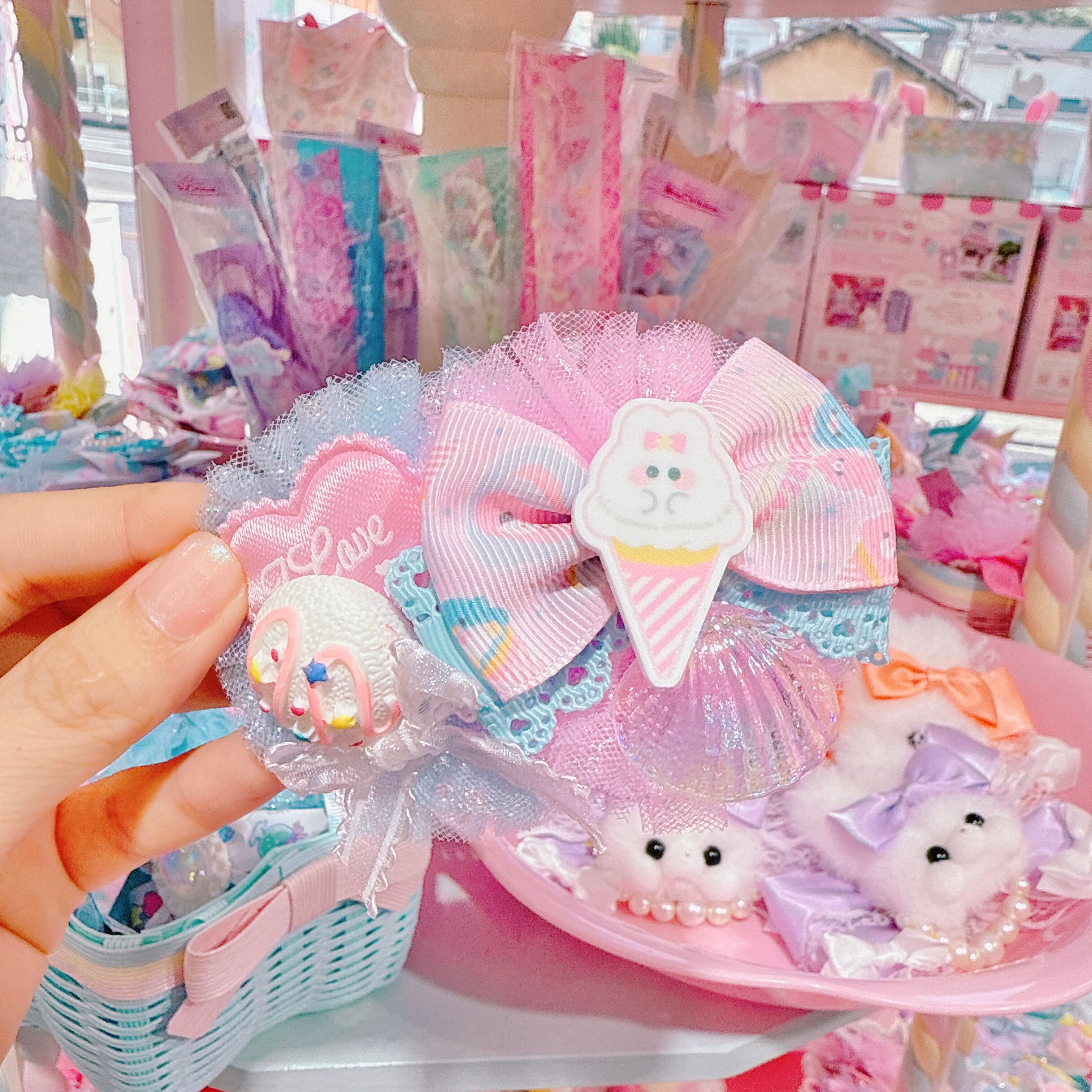 【F7】57-136チュールヘアクリップ