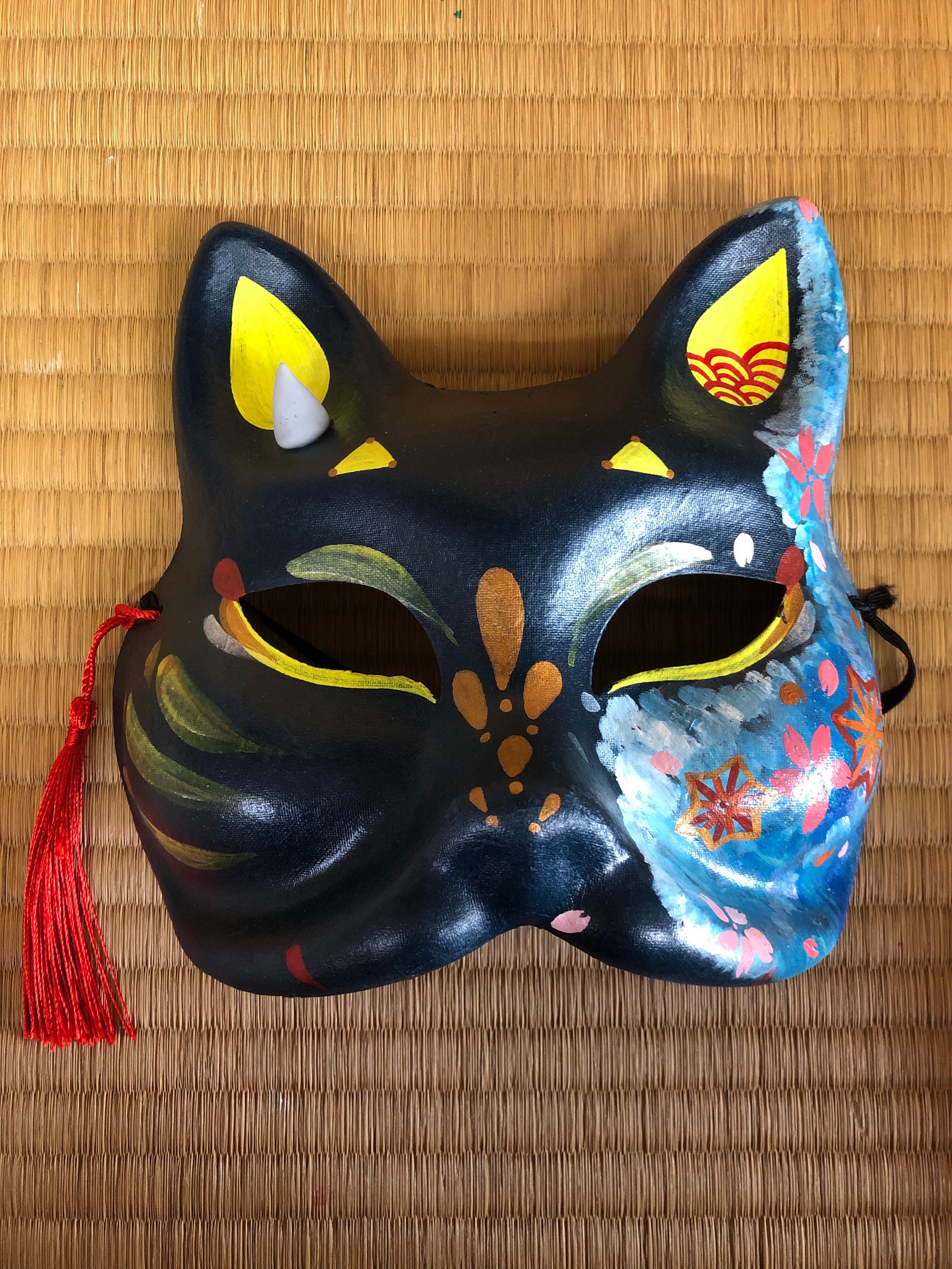厄除けの角付き面 | 一年狐～Make Side～ お狐小店