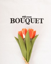 【#Re:room】BOUQUET EMBROIDERY T-SHIRTS［REC894］