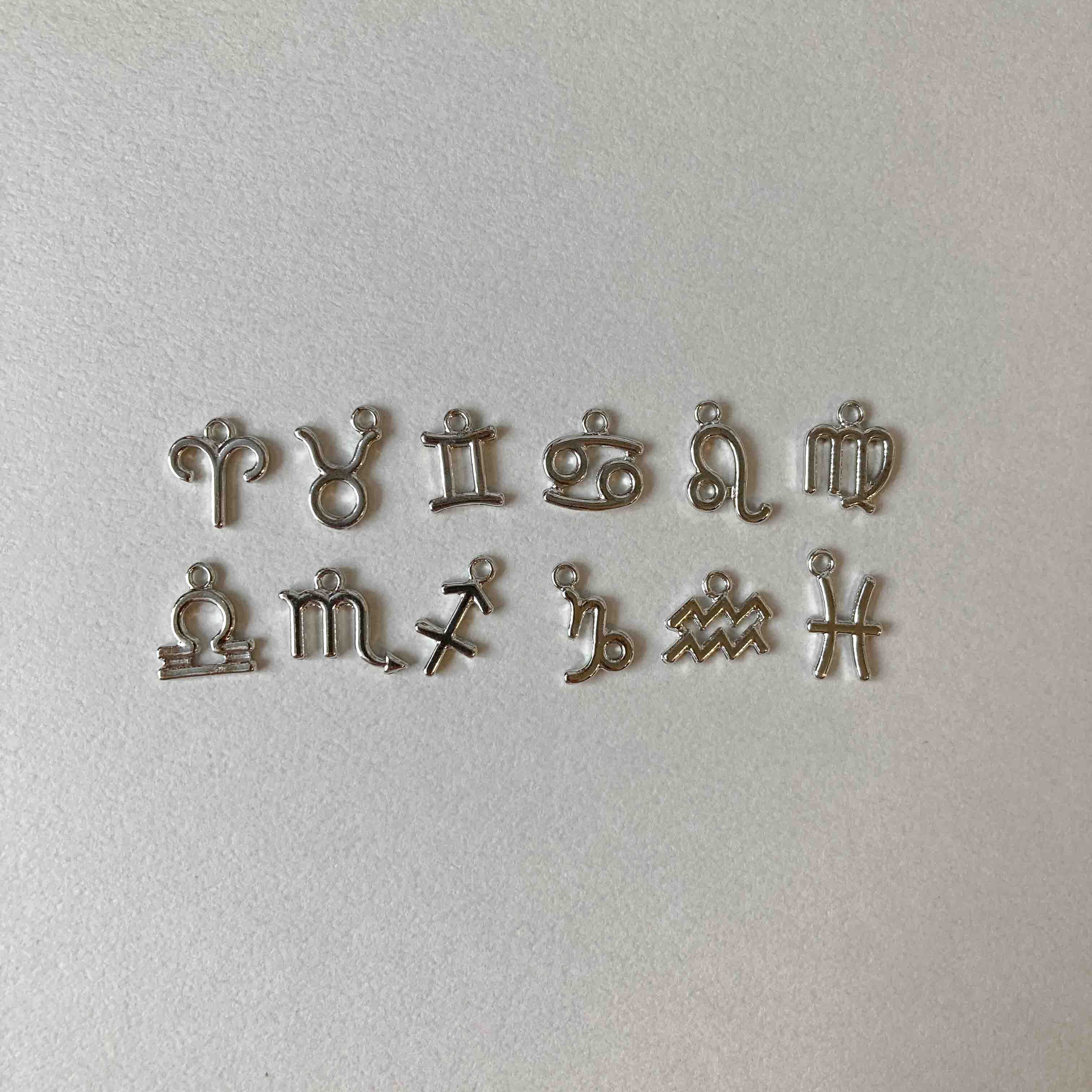 シンプル星座モチーフチャーム(シルバー)