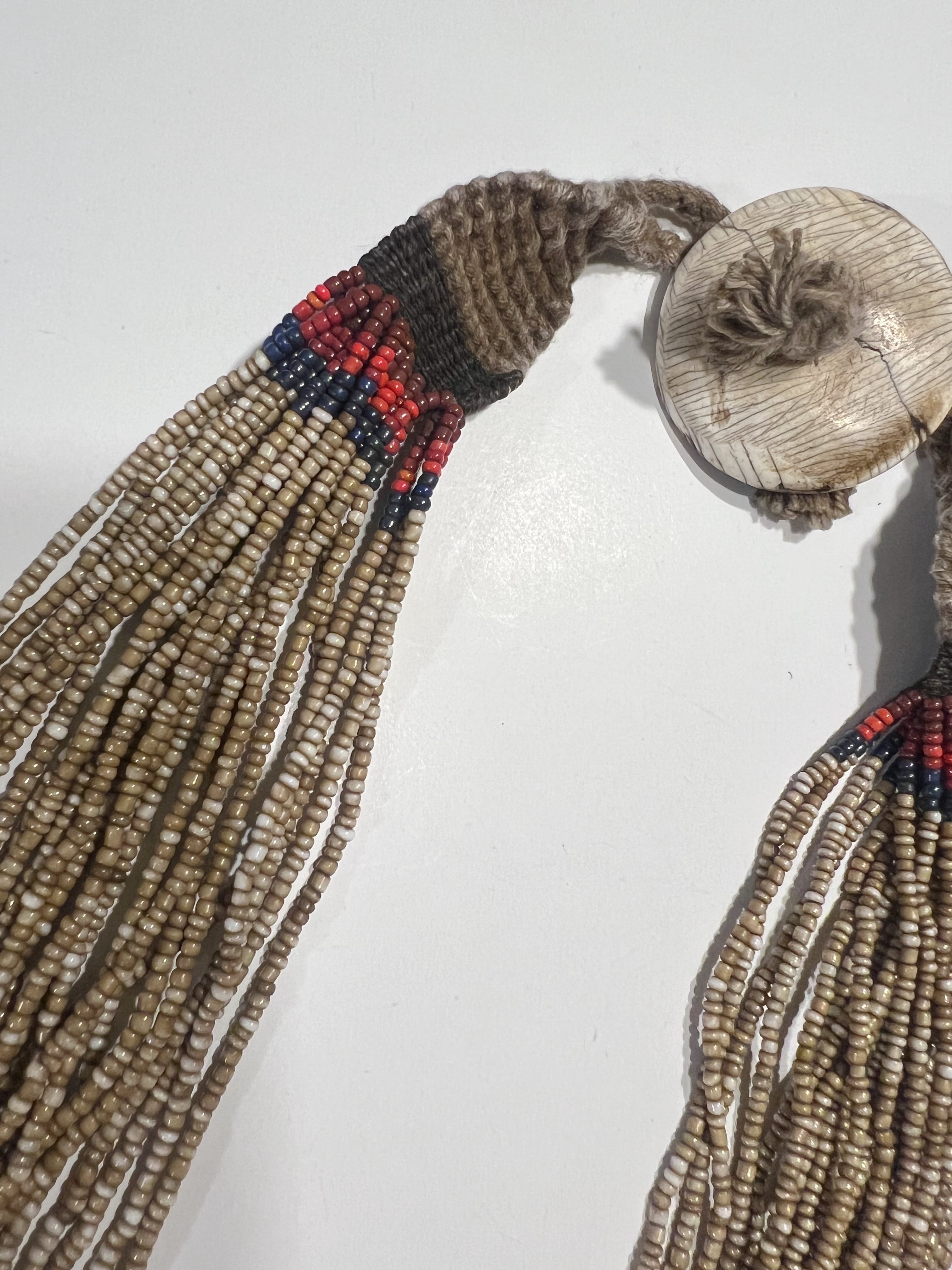 Vintage NAGA beads × shell Necklace ( ヴィンテージ ナガ族 ビーズ