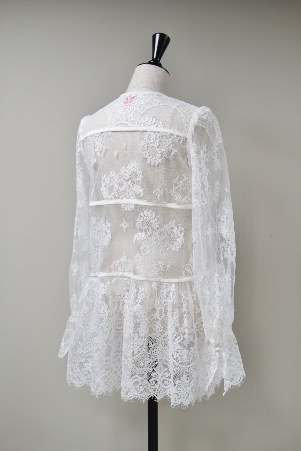 FETICO】LACE GATHERED BLOUSE -White- | loop