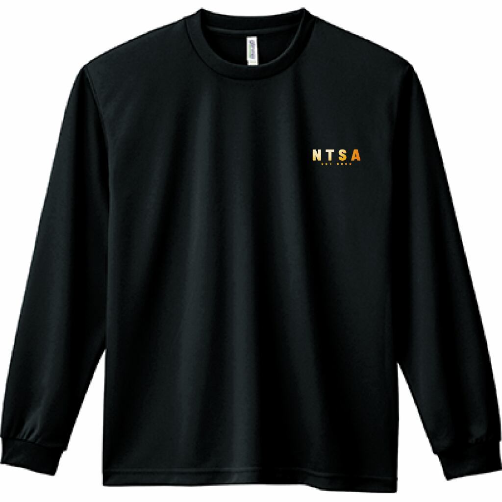 SURF02】Adult/黒T/DRYロンT/サーフ/サップ/5.6oz/OUT DOOR/NOTUS AXIA