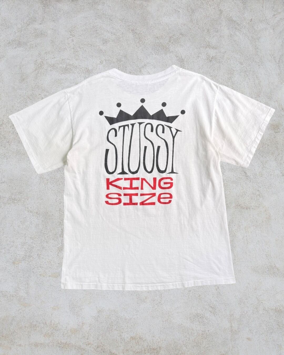 80's~90's old stussy KING SIZE Design Tee “黒タグ” 【高円寺本店