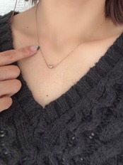 クリアストーンネックレス