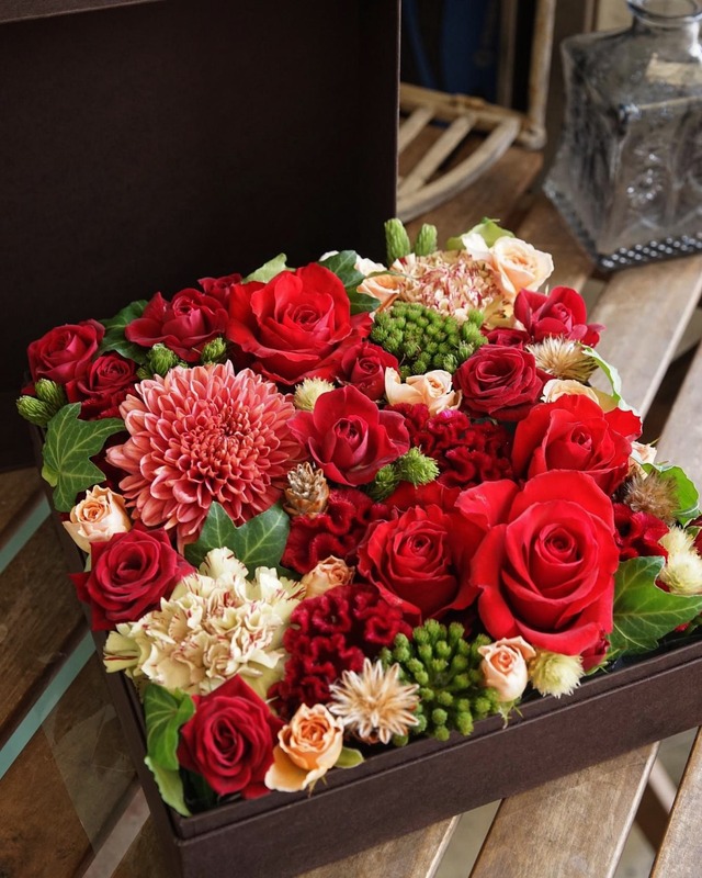 Premium Flower Box【プレミアムフラワーBOX：Black（黒）】