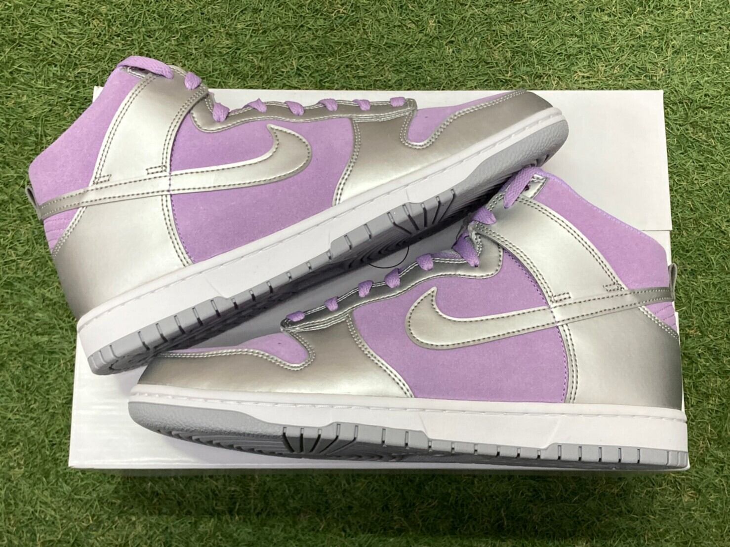 35%OFF MORE SALE NIKE BY YOU DUNK HIGH SILVER LAVENDER SUEDE 28㎝ DQ1294-991  164762 | BRAND BUYERS OSAKA
