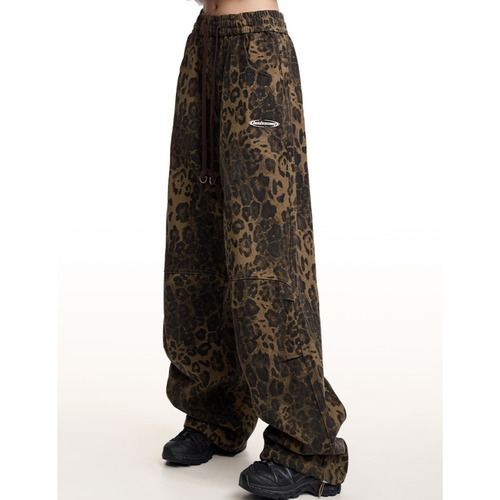 leopard straight pants　レオパードストレートパンツ　J0149