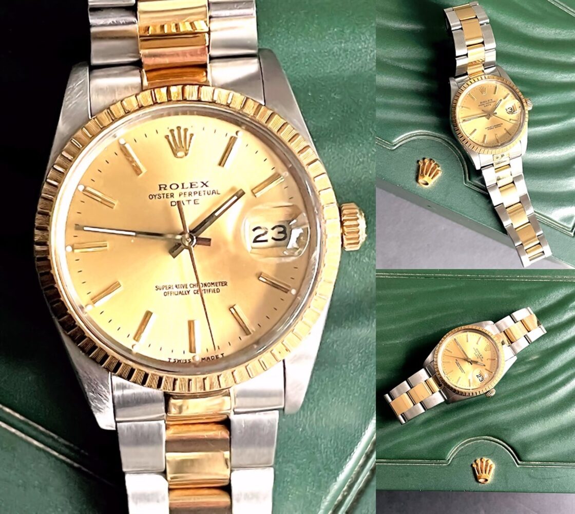 Q⑪ROLEX オイスターパーペチュアル ゴールドダイヤル 1500 ROLEX 