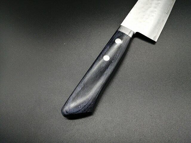Santoku Masuya Kokuryu Tsuchime VG10 with Bolster, 170mm (三徳
