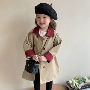 〈90-140size〉red color フレンチコート