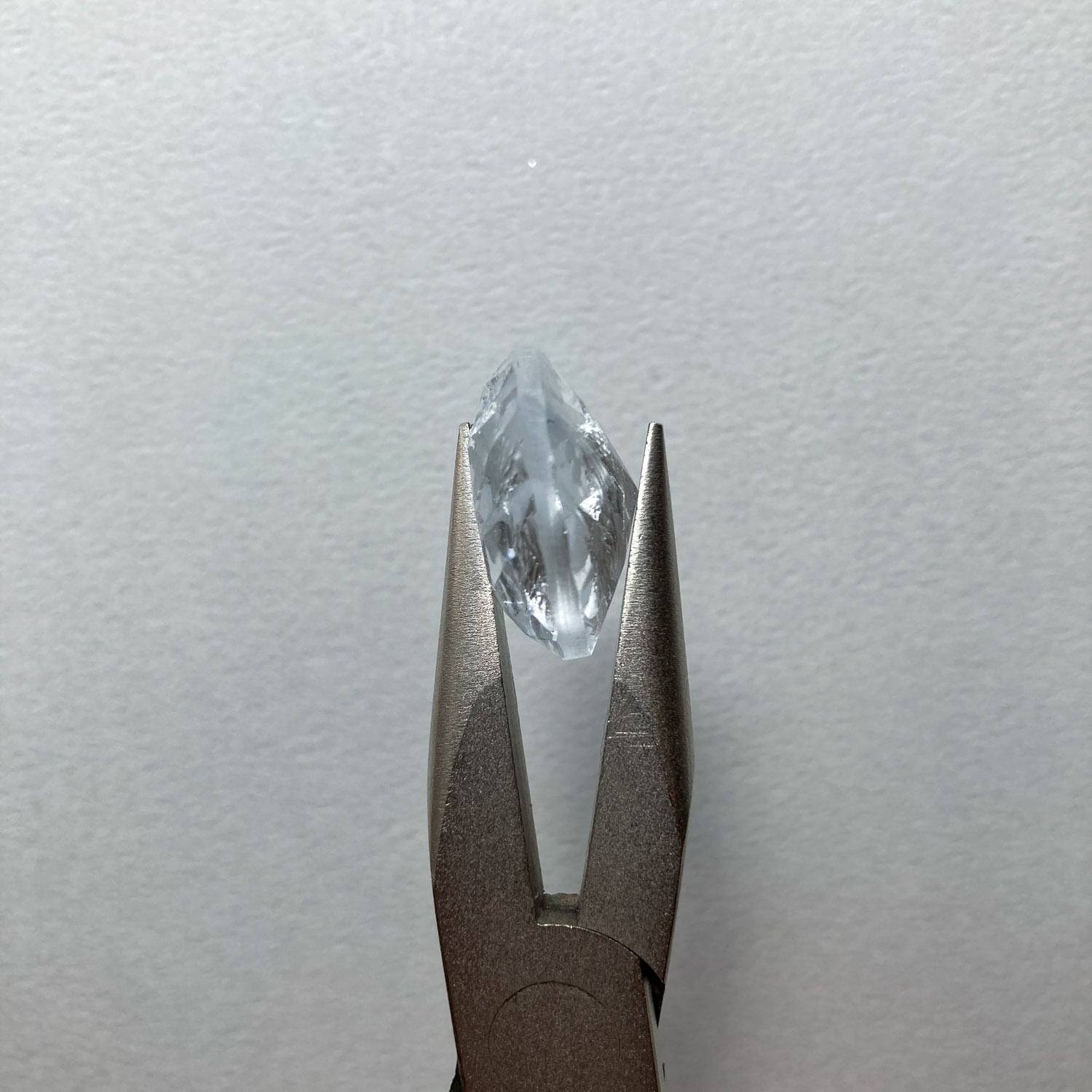 再入荷〉箔入りクリアラウンドチェコガラス（ファセットカット