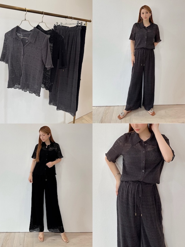 新作SALE！！レースカットプリーツset up ¥9,800+tax