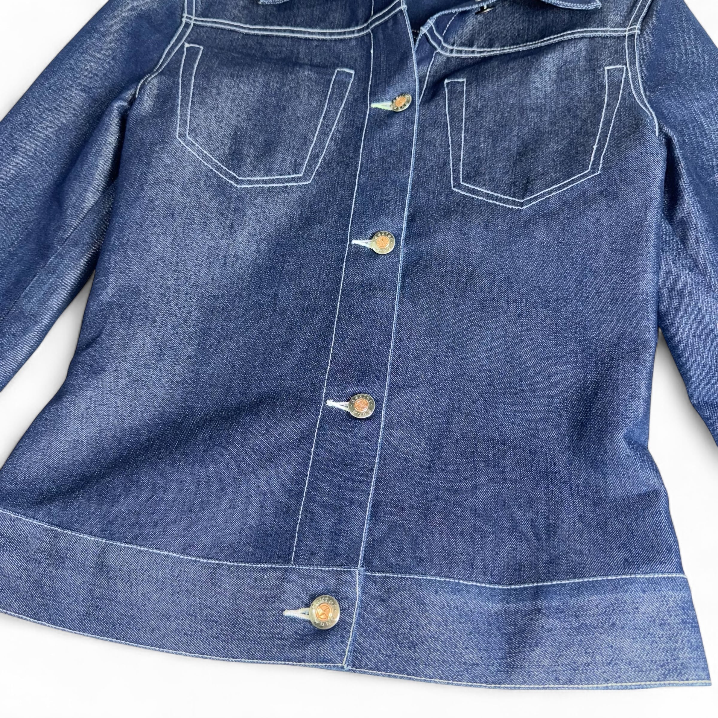 dexter wong shiny denim JKT | seed