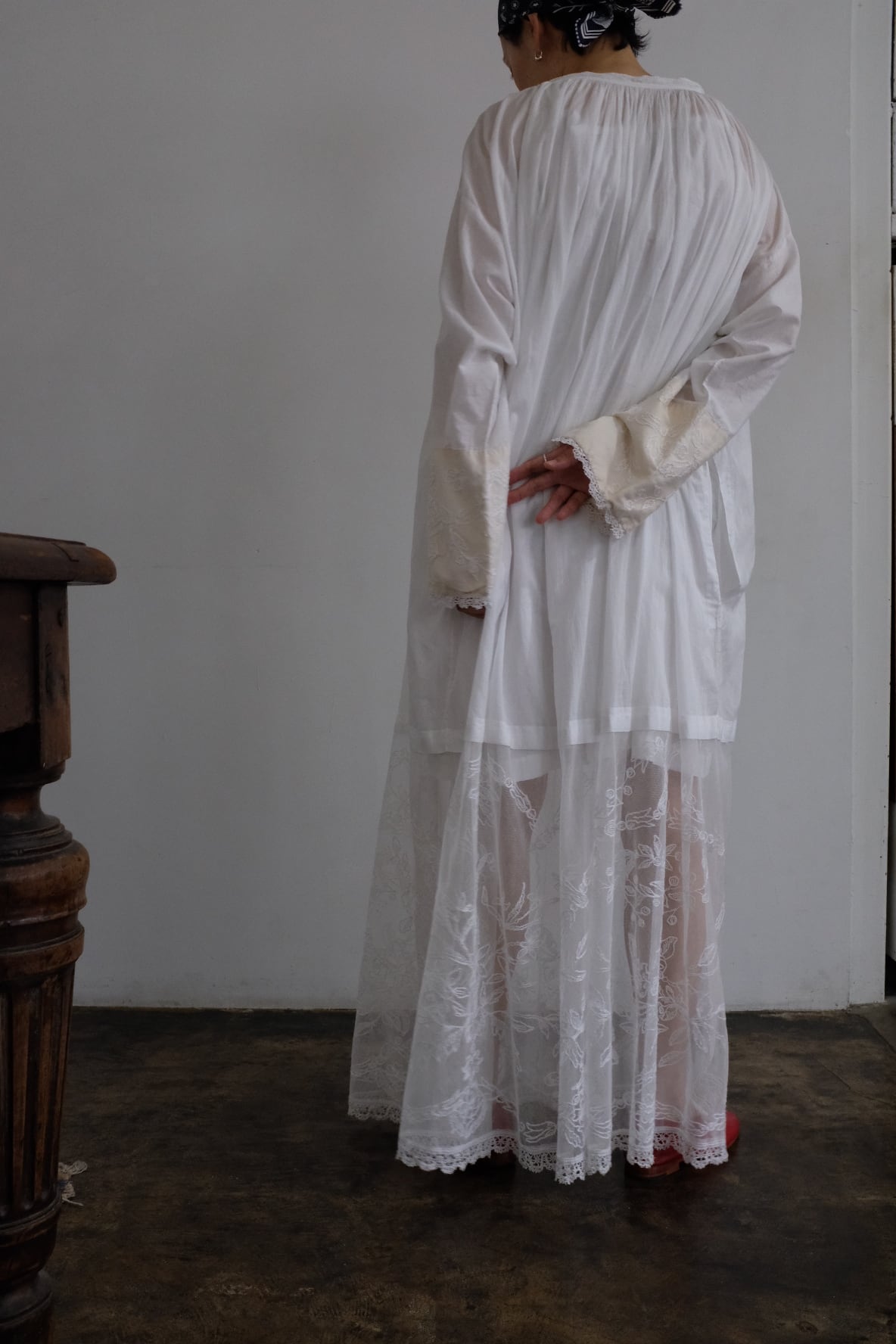 ⭐️SALE⭐️【アンティーク】フランス ビーズ オーバードレス チャーチスモック antique]1900s French antique church smock dress | YES-姫路の美容院