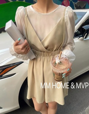 ブラウス×サロペットセット　AJ42441-2063