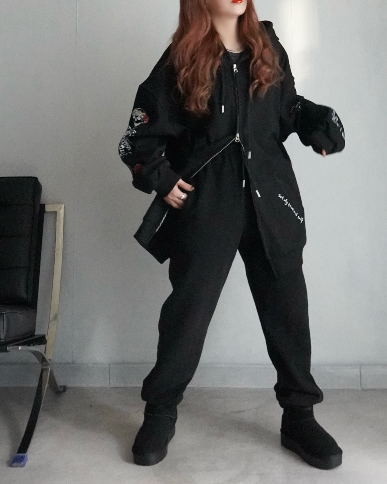 スウェットジョガーpt/Black