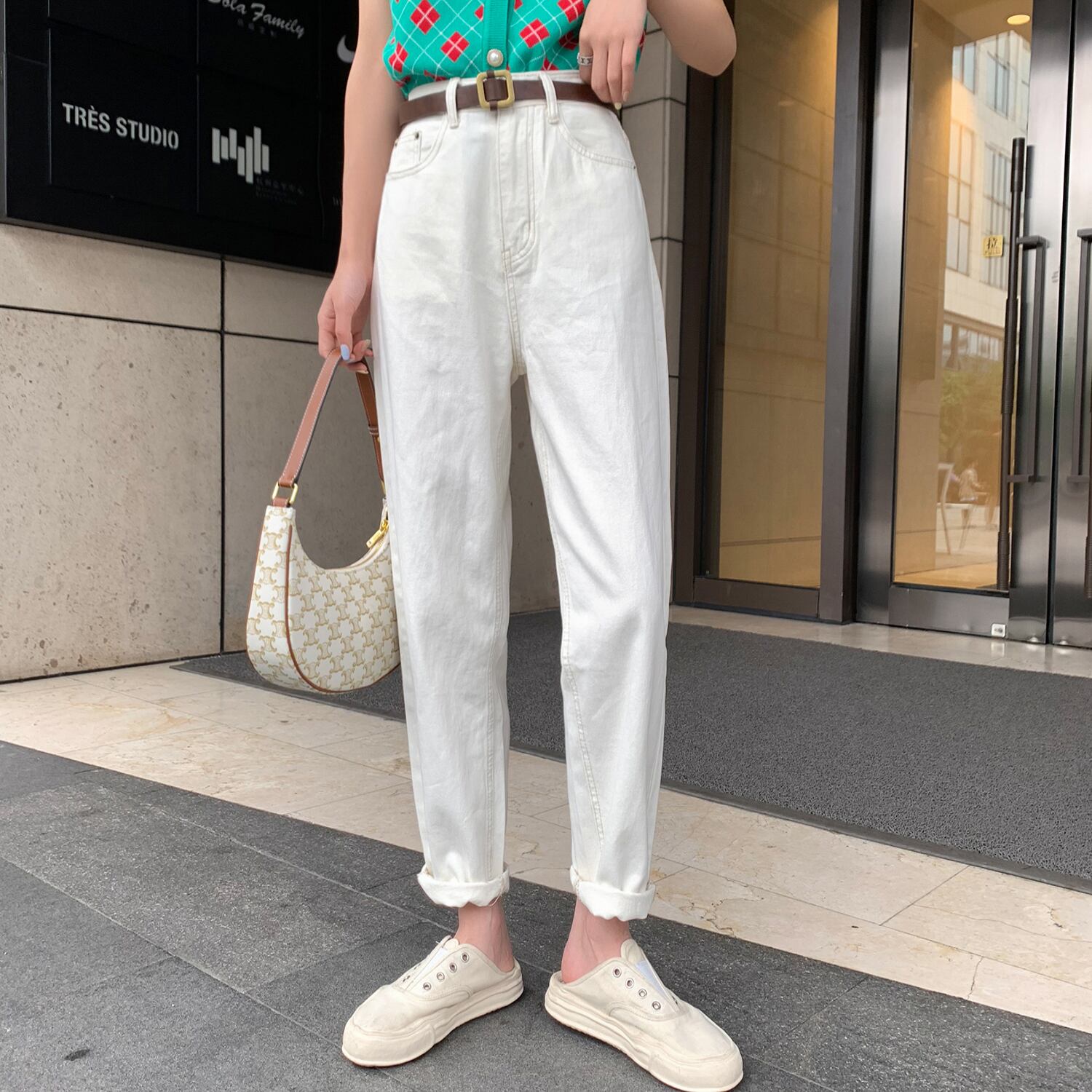 ハイウェストスリムパンツ 6Du_Shop_Women27683723869