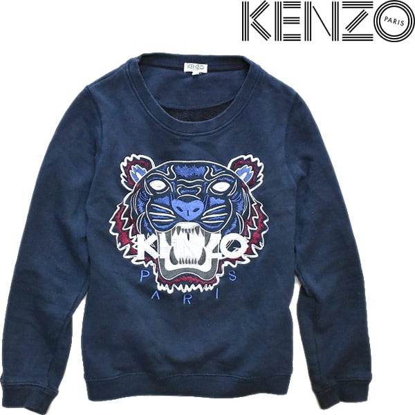 KENZO スウェット　紺　虎