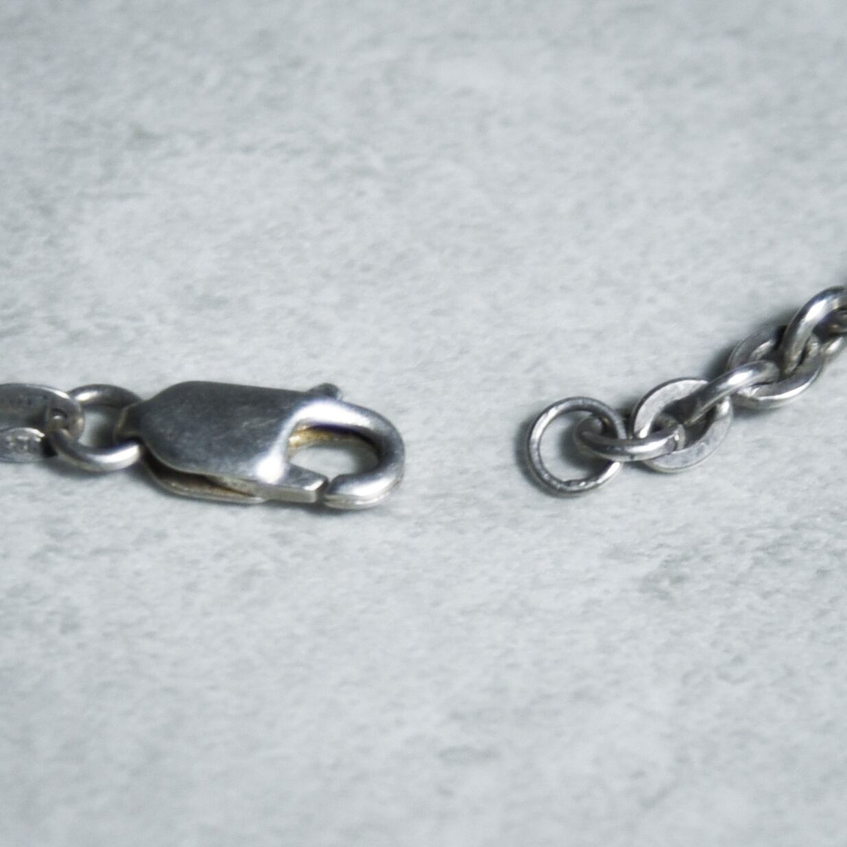 Italian Vintage Silver Cable Chain Nacklace イタリアン