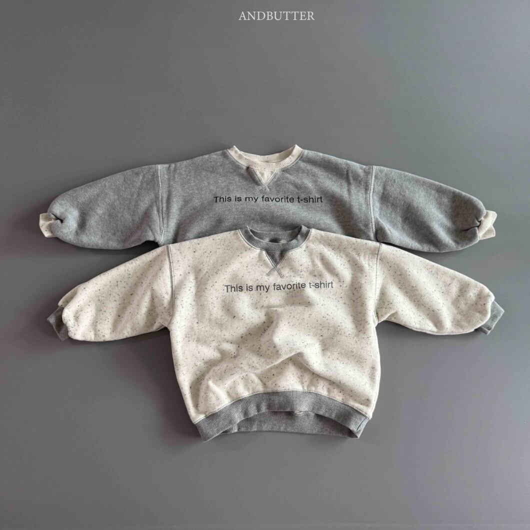 フェイバリットトレーナー ※ジュニアsize 【andbutter】